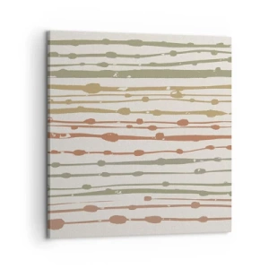 Impression sur toile - Image sur toile - Notation musicale des couleurs - 60x60 cm