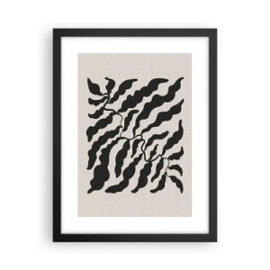 Affiche dans un cadre noir - Poster - La nature du carré - 30x40 cm