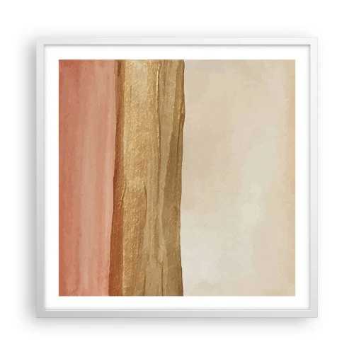 Affiche dans un cadre blanc - Poster - Composition verticale - 60x60 cm