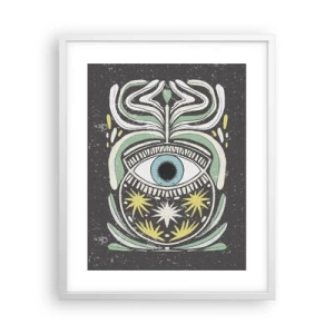 Affiche dans un cadre blanc - Poster - Rituels tribaux - 40x50 cm