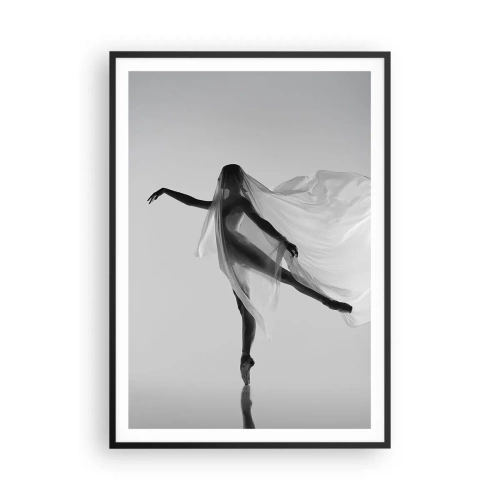 Affiche dans un cadre noir - Poster - Légèreté et grâce - 70x100 cm