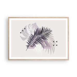 Affiche dans un chêne clair - Poster - L'ombre de l'obscurité - 100x70 cm