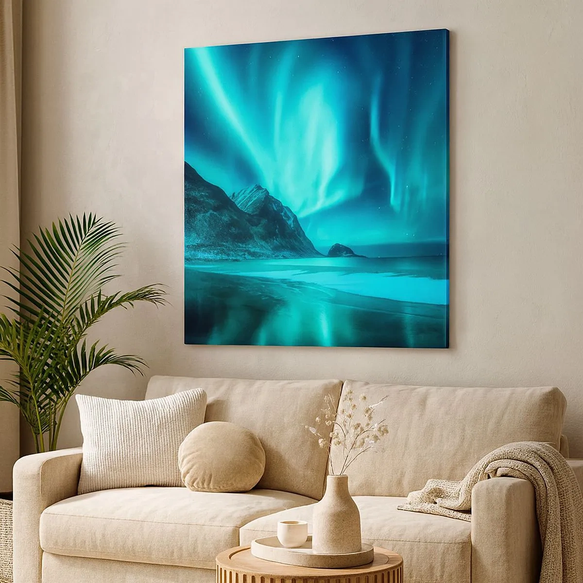 Impression sur toile - Image sur toile - Merveilles du Nord - 30x30 cm