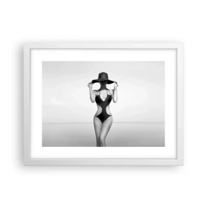Affiche dans un cadre blanc - Poster - Mon prénom? Élégance - 40x30 cm