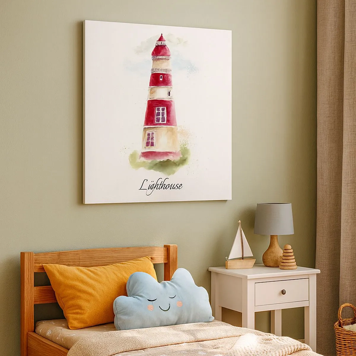 Impression sur toile - Image sur toile - Il y a toujours beau temps autour - 30x30 cm