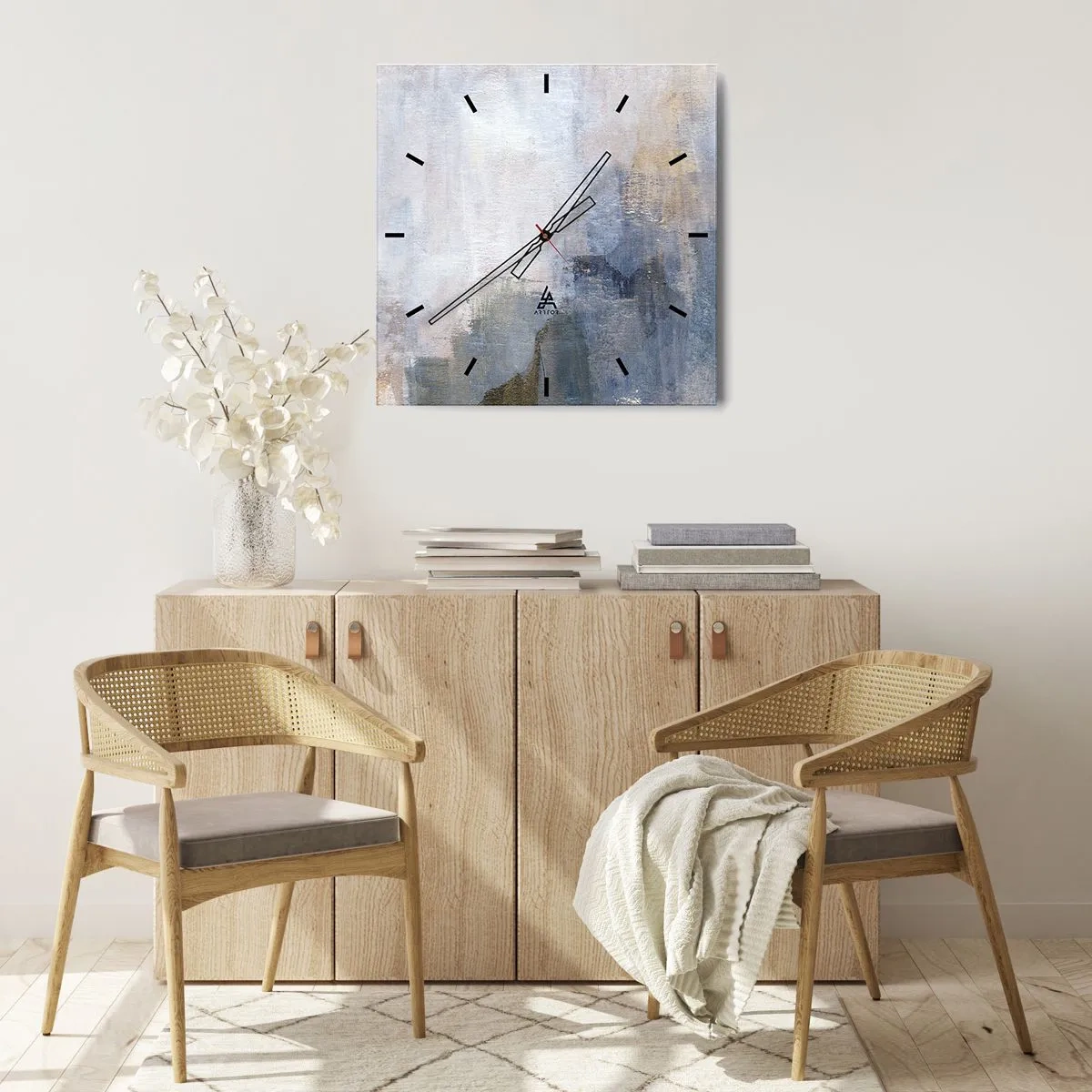 Horloge murale - Pendule murale - Tonalités et accords de couleur - 40x40 cm