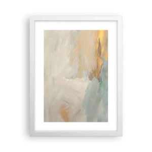 Affiche dans un cadre blanc - Poster - Abstraction – le pays de la douceur - 30x40 cm