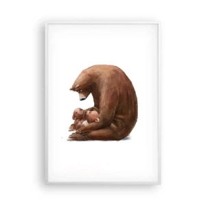 Affiche dans un cadre blanc - Poster - Faites de beaux rêves les enfants - 70x100 cm