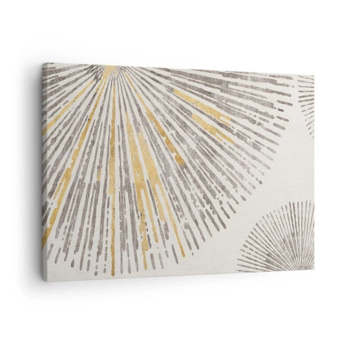 Impression sur toile - Image sur toile - Motif abstrait en forme de rayon - 70x50cm - La beauté du rayon - Décoration murale moderne pour le salon et la chambre ARTTOR