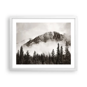 Affiche dans un cadre blanc - Poster - Seigneur de granite - 50x40 cm