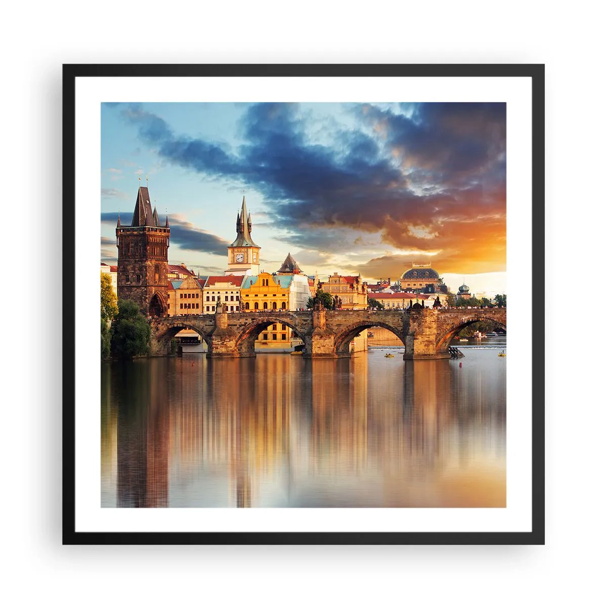 Affiche dans un cadre noir - Poster - Belle depuis des lustres - 60x60 cm