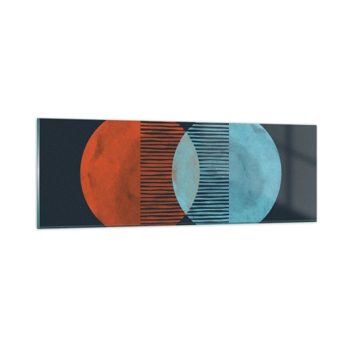Impression sur verre - Image sur verre - Fantaisie astronomique - 90x30 cm