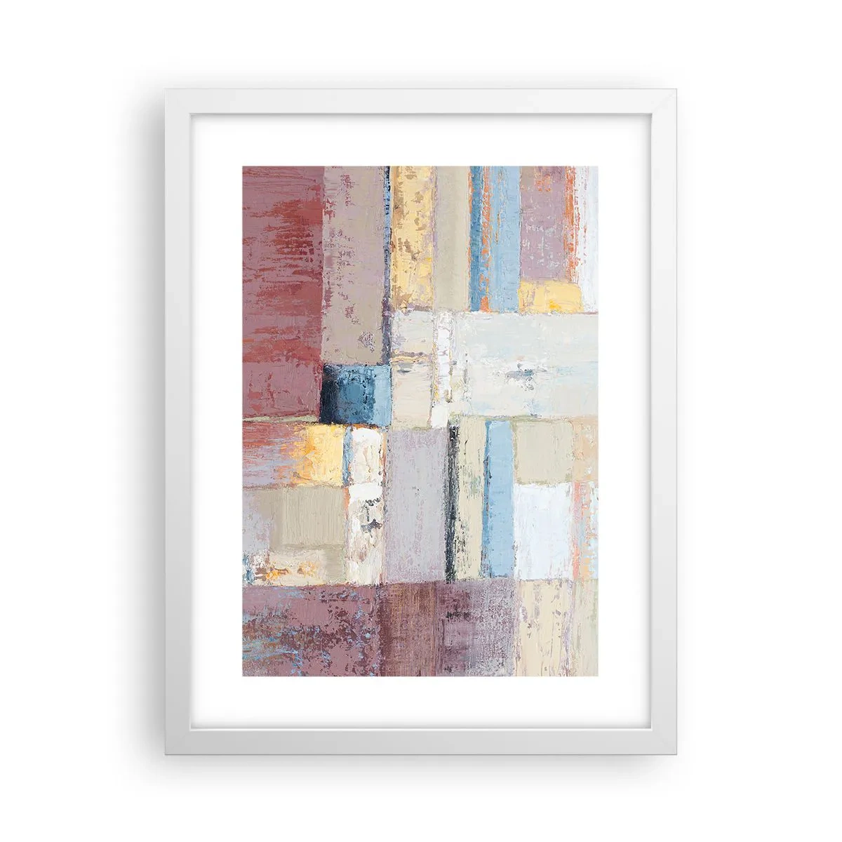 Affiche dans un cadre blanc - Poster - Le calme de la géométrie - 30x40 cm