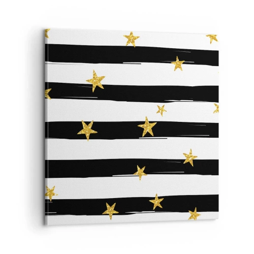 Impression sur toile - Image sur toile - Nous sommes tous nés sous une bonne étoile - 60x60 cm