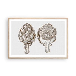 Affiche dans un chêne clair - Poster - Leçon d’anatomie - 91x61 cm