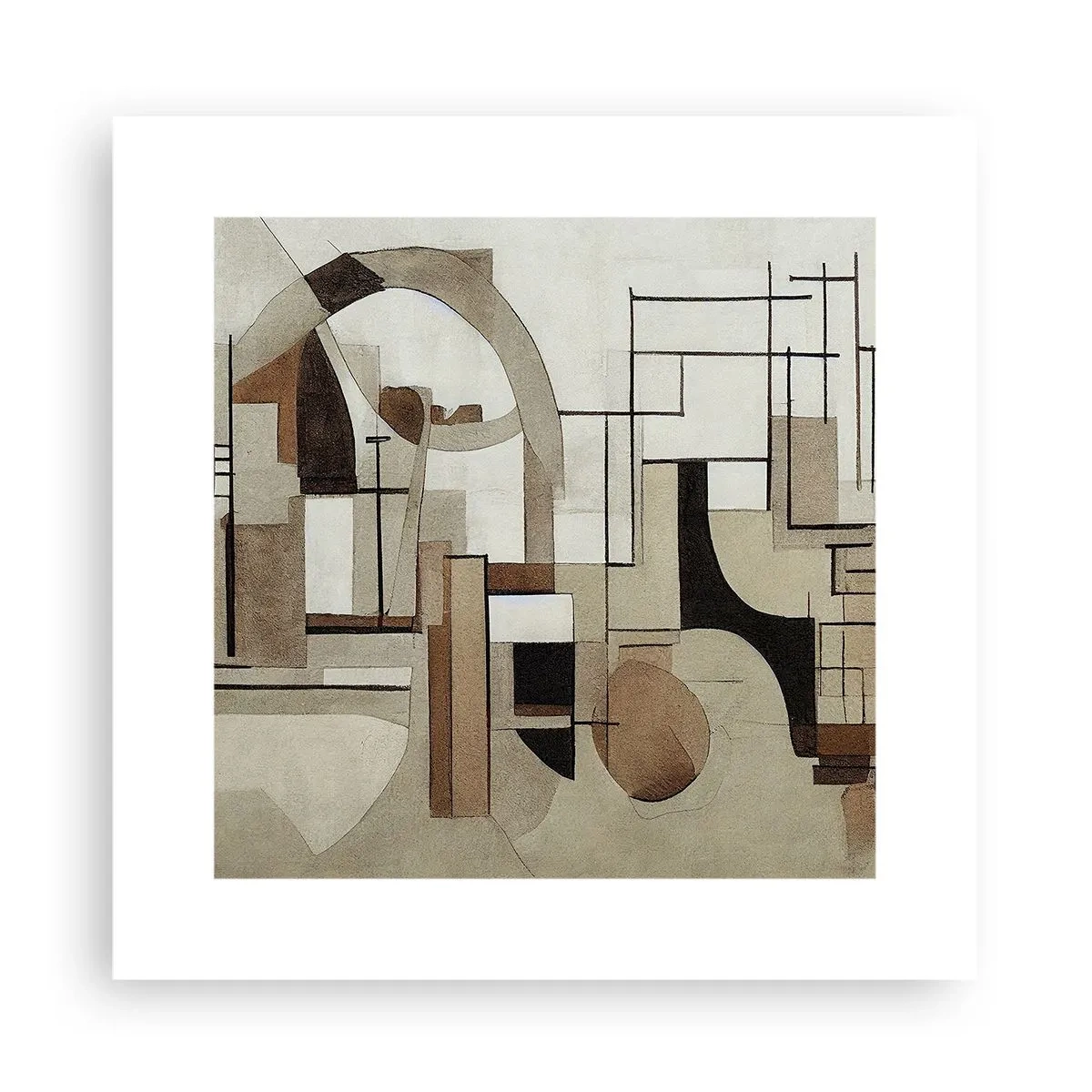 Affiche - Poster - Paysage urbain 2.0 - 30x30 cm