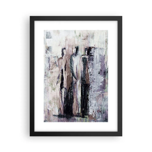 Affiche dans un cadre noir - Poster - Les trois mystérieux - 30x40 cm