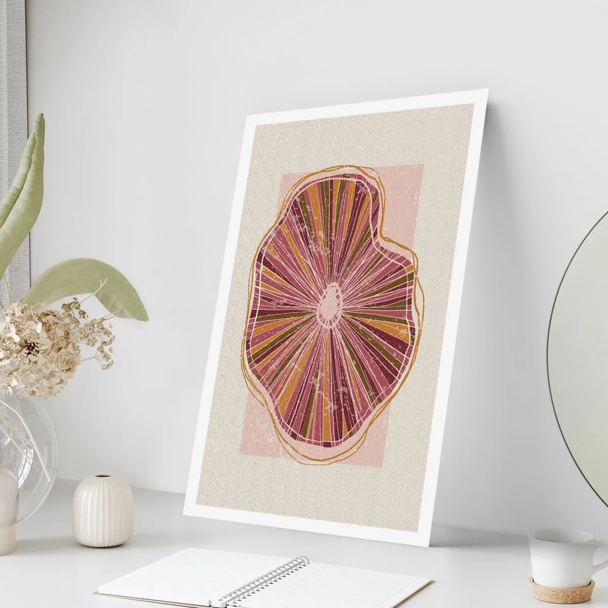 Affiche - Poster - Abstraction rayonnante - 70x100 cm