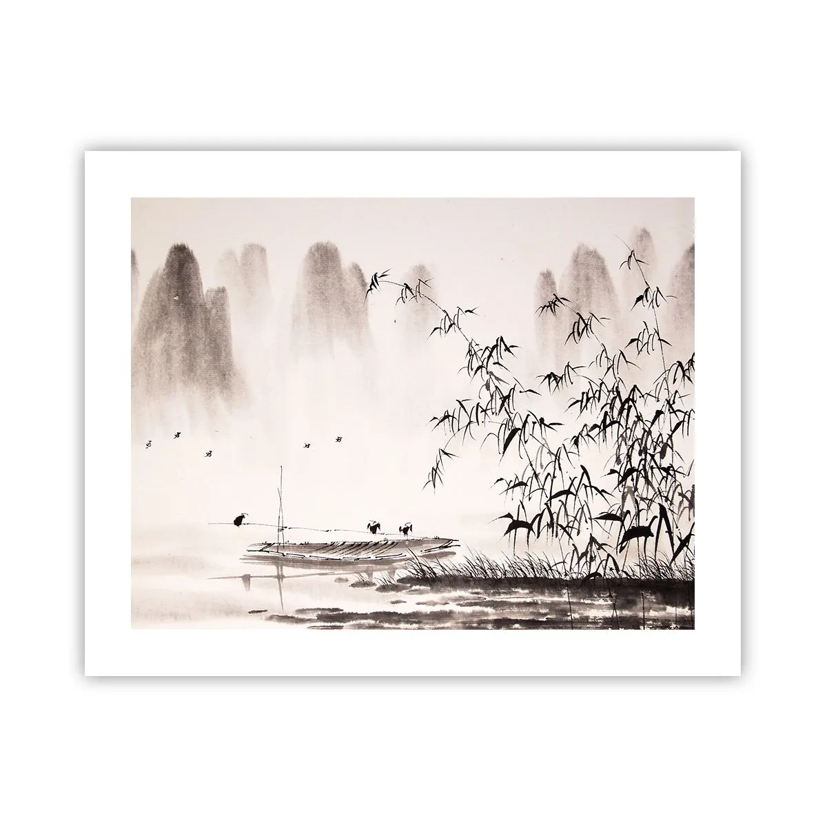 Affiche - Poster - Le silence des rizières - 50x40 cm