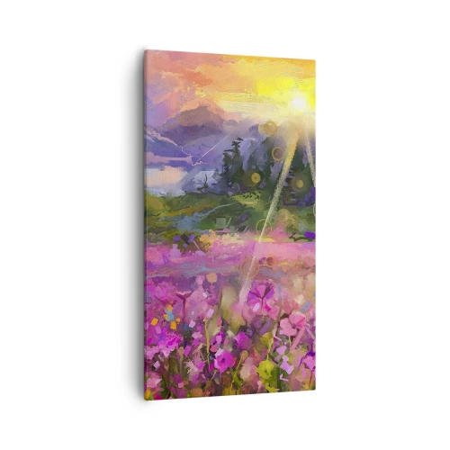 Impression sur toile - Image sur toile - Dans la vallée à l'abri du soleil - 55x100 cm