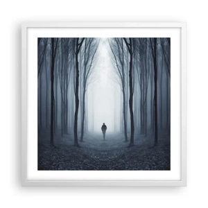 Affiche dans un cadre blanc - Poster - Tout est simple et clair - 50x50 cm