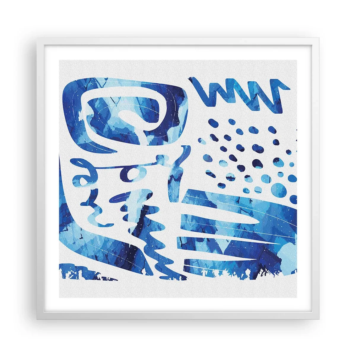 Affiche dans un cadre blanc - Poster - Retour aux racines - 60x60 cm