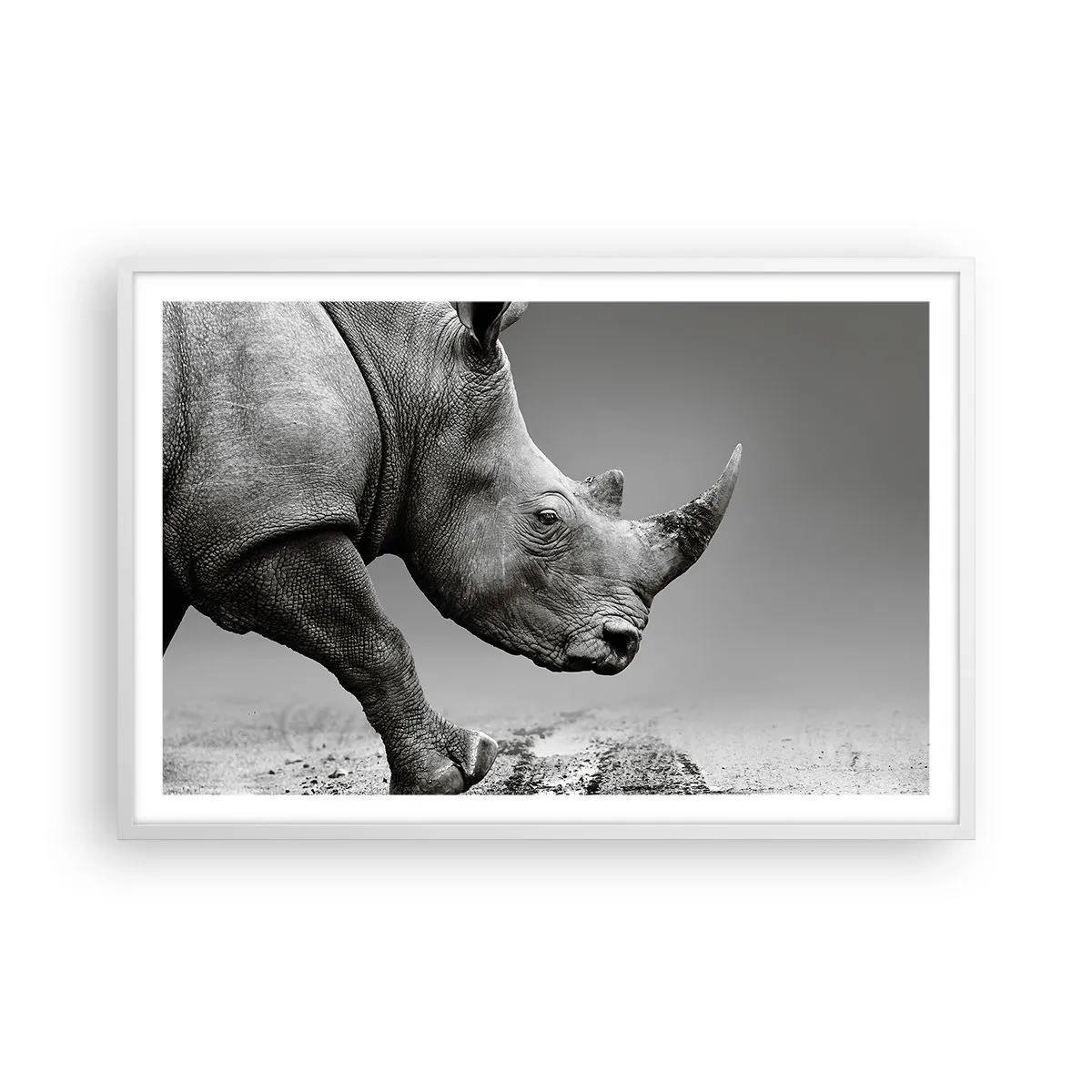 Affiche dans un cadre blanc - Poster - Force inarrêtable - 91x61 cm