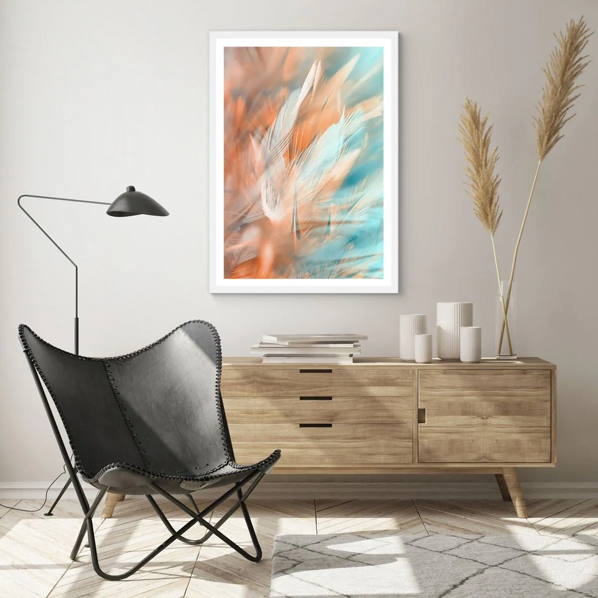 Affiche dans un cadre blanc - Poster - Au pays de la douceur - 50x70 cm