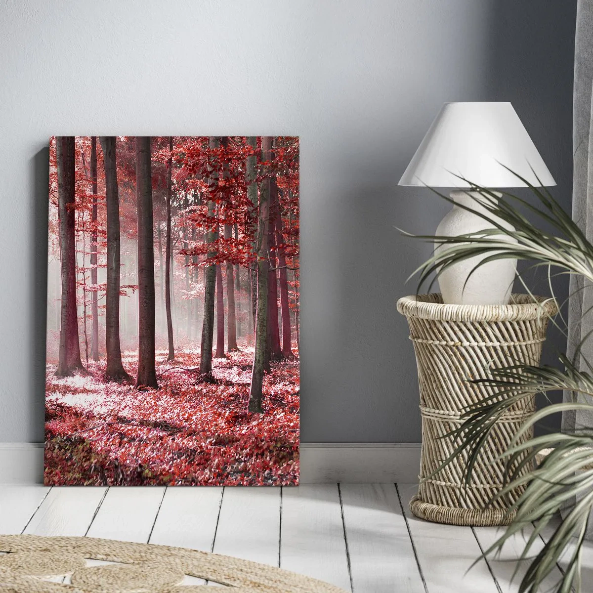 Impression sur toile - Image sur toile - Le rouge est tout aussi beau - 65x120 cm