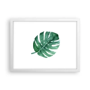 Affiche dans un cadre blanc - Poster - Concept vert - 40x30 cm