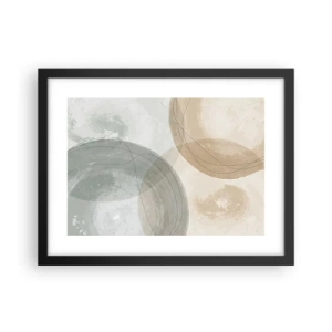 Affiche dans un cadre noir - Poster - Mondes pénétrants - 40x30 cm