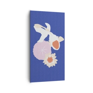 Impression sur toile - Image sur toile - Composition de fleurs et de bourgeons - 65x120 cm