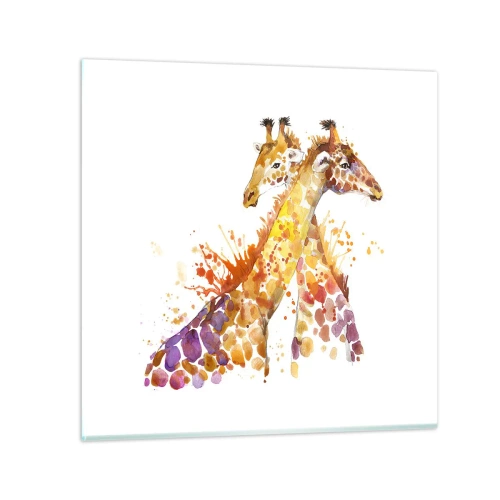 Impression sur verre - Image sur verre - Est-ce de l'amitié ou de l'amour? - 30x30 cm