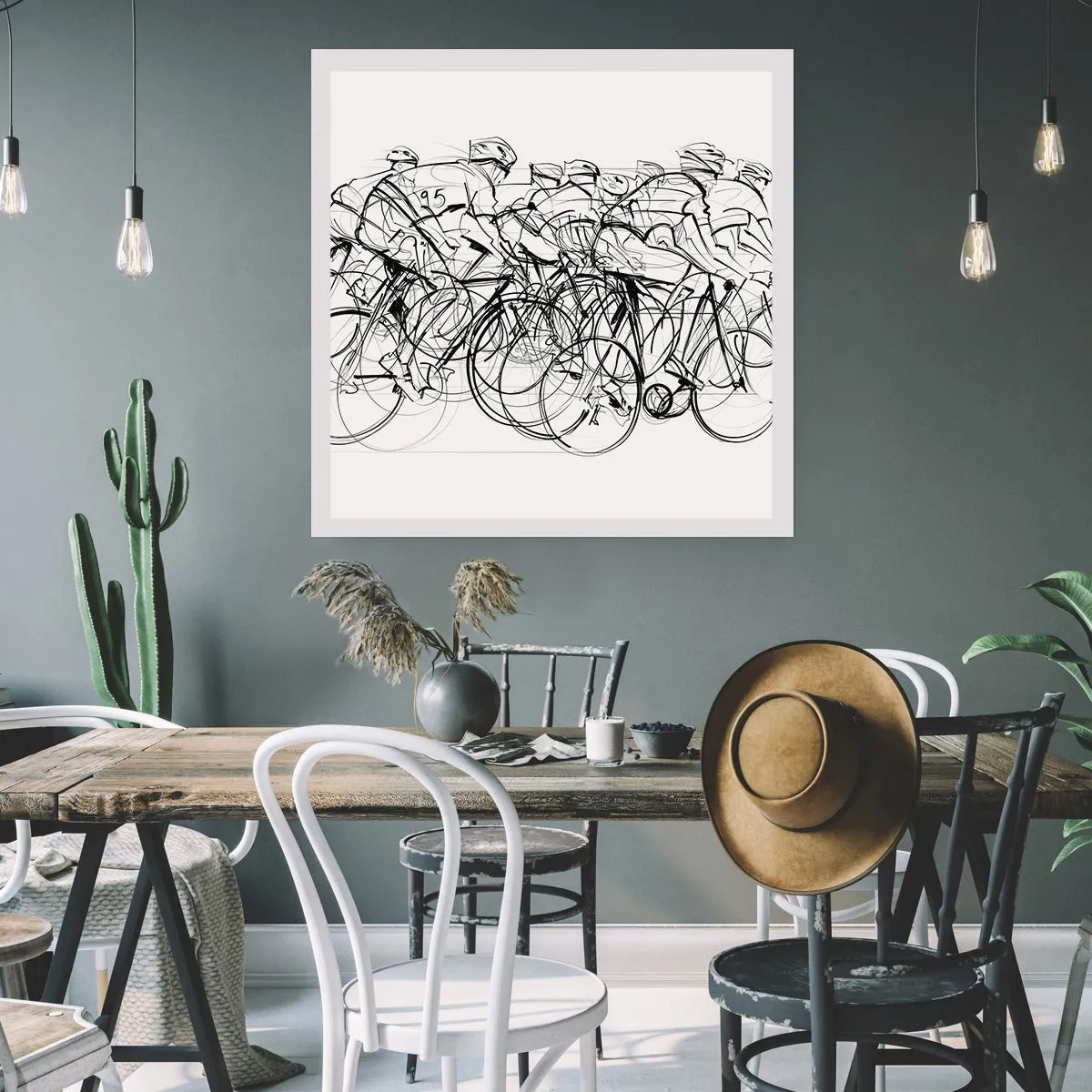 Affiche - Poster - Ensemble en équipe - 40x40 cm