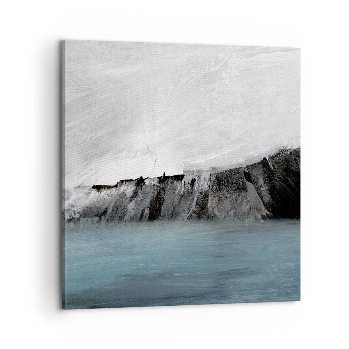 Impression sur toile - Image sur toile - Eau – terre : choc des éléments - 60x60 cm