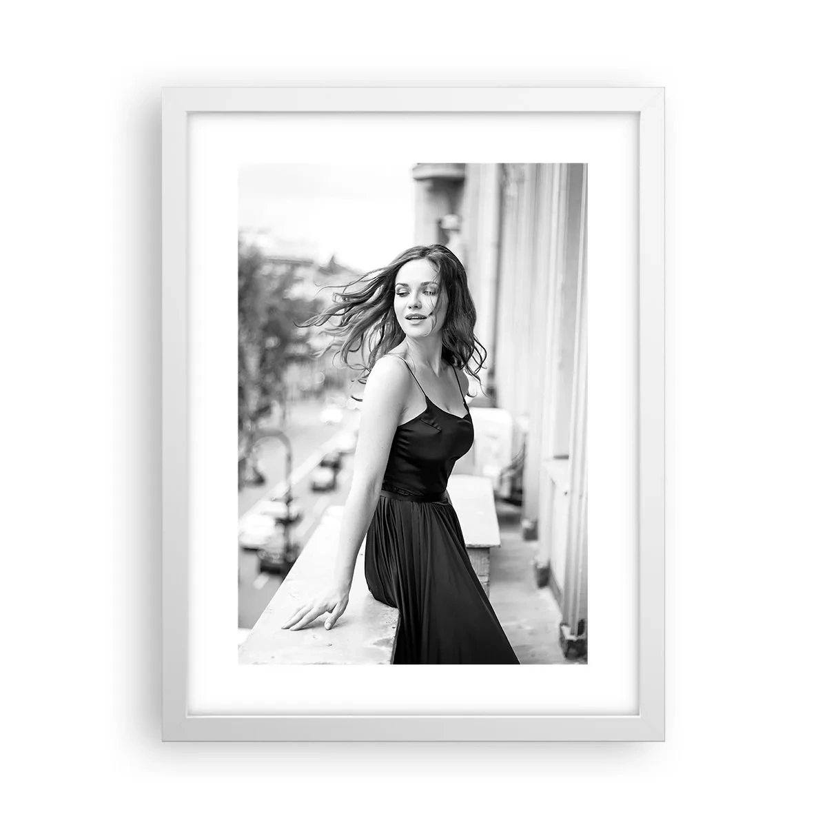 Affiche dans un cadre blanc - Poster - Certainement un Parisien - 30x40 cm