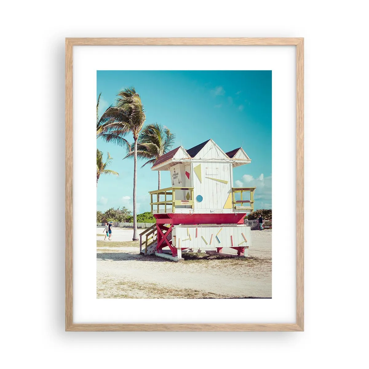 Affiche dans un chêne clair - Poster - Une belle journée devant toi - 40x50 cm