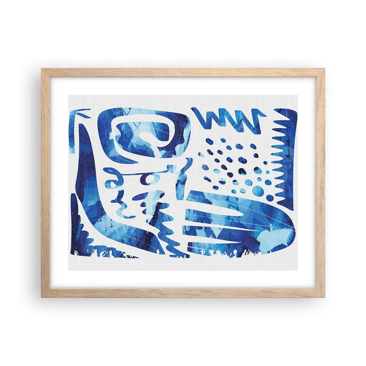 Affiche dans un chêne clair - Poster - Retour aux racines - 50x40 cm