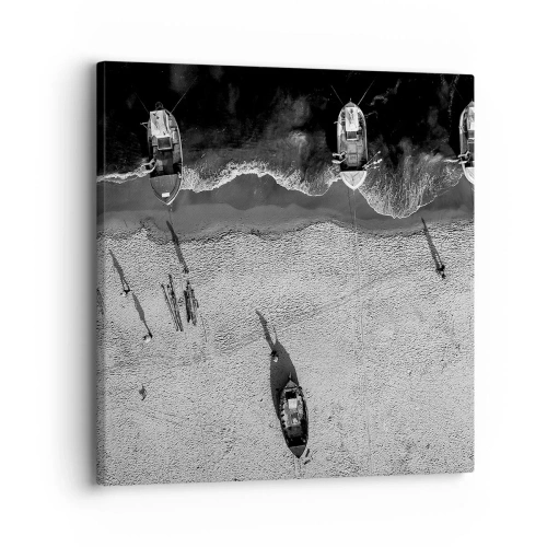 Impression sur toile - Image sur toile - Toujours sur le rivage… - 30x30 cm