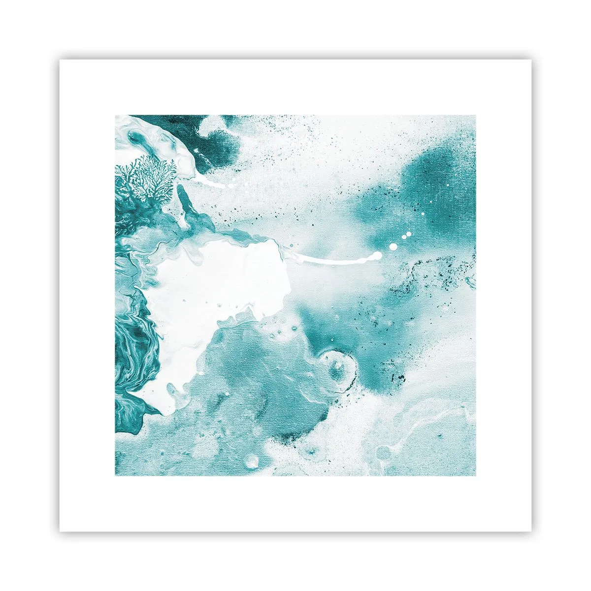 Affiche - Poster - Marécage bleu - 30x30 cm