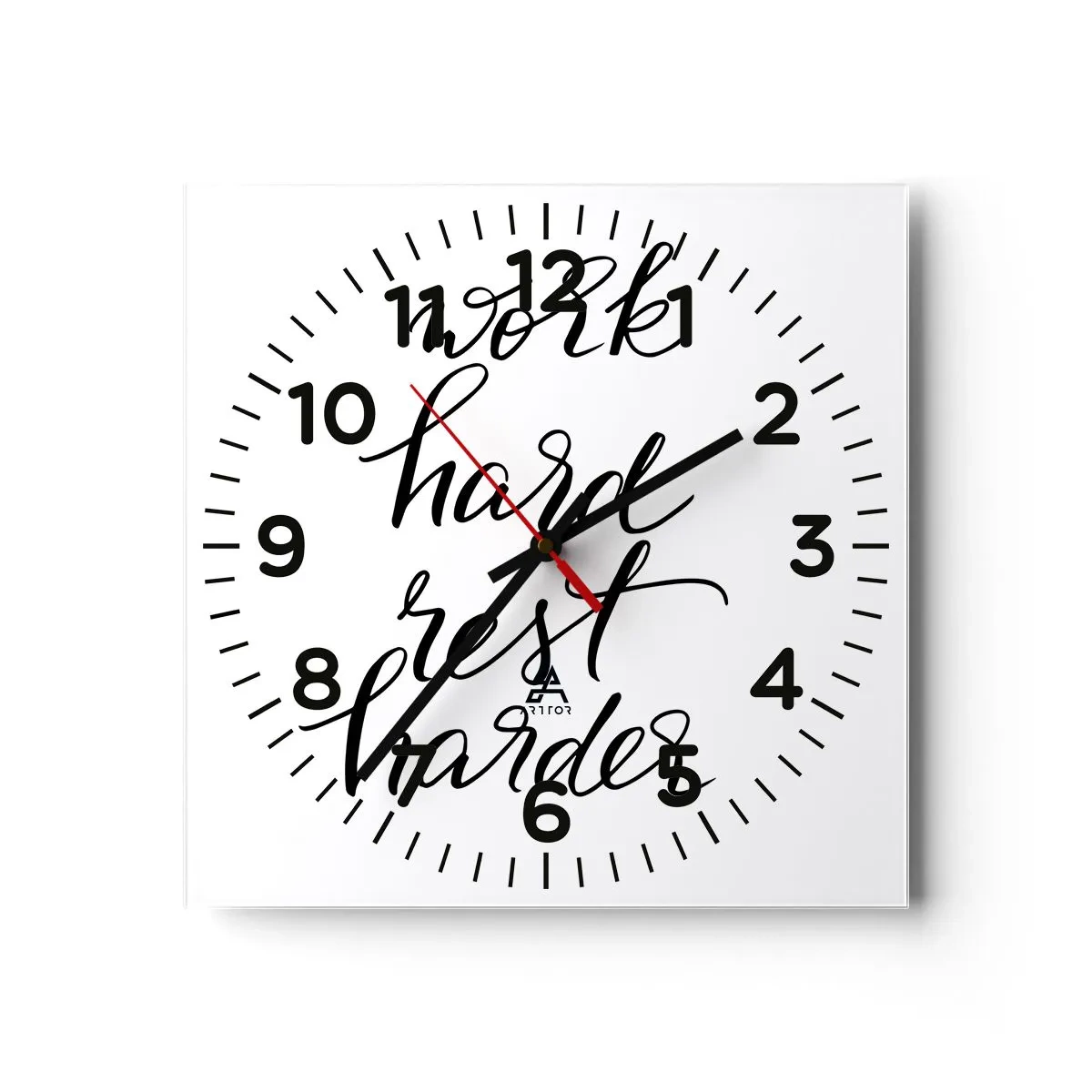 Horloge murale - Pendule murale - Équilibre de vie - 30x30 cm