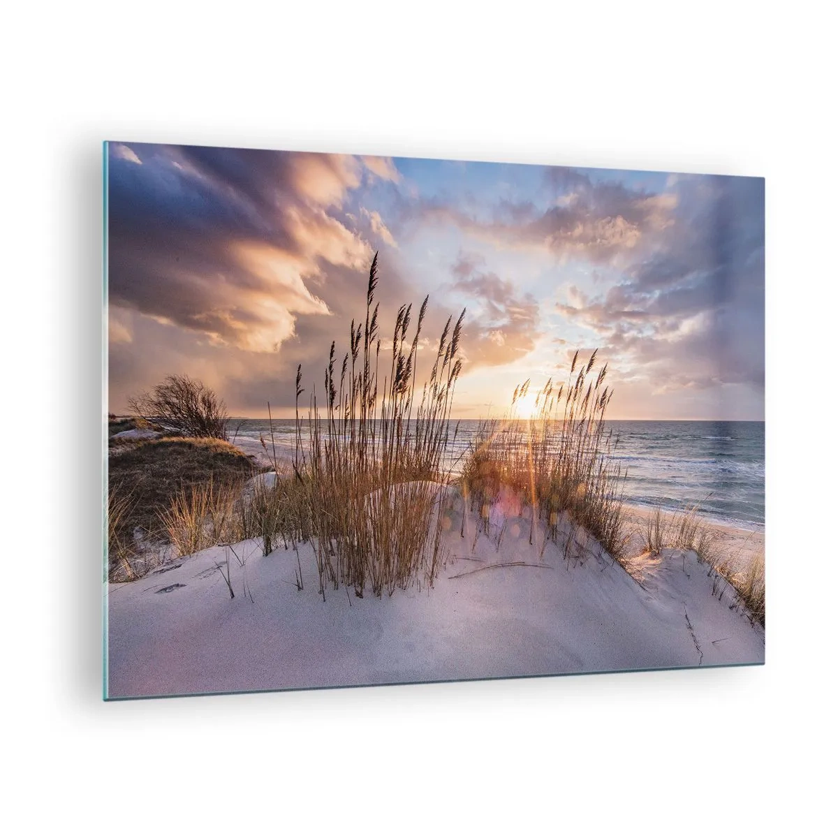 Impression sur verre - Image sur verre - Salutations du soleil et du vent - 70x50 cm