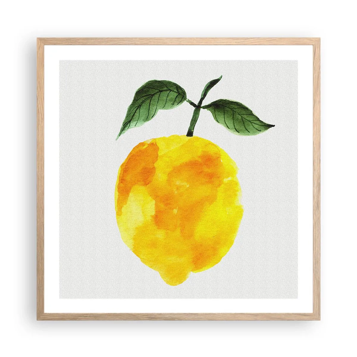 Affiche dans un chêne clair - Poster - Comment reconnaitre le goût du soleil - 60x60 cm