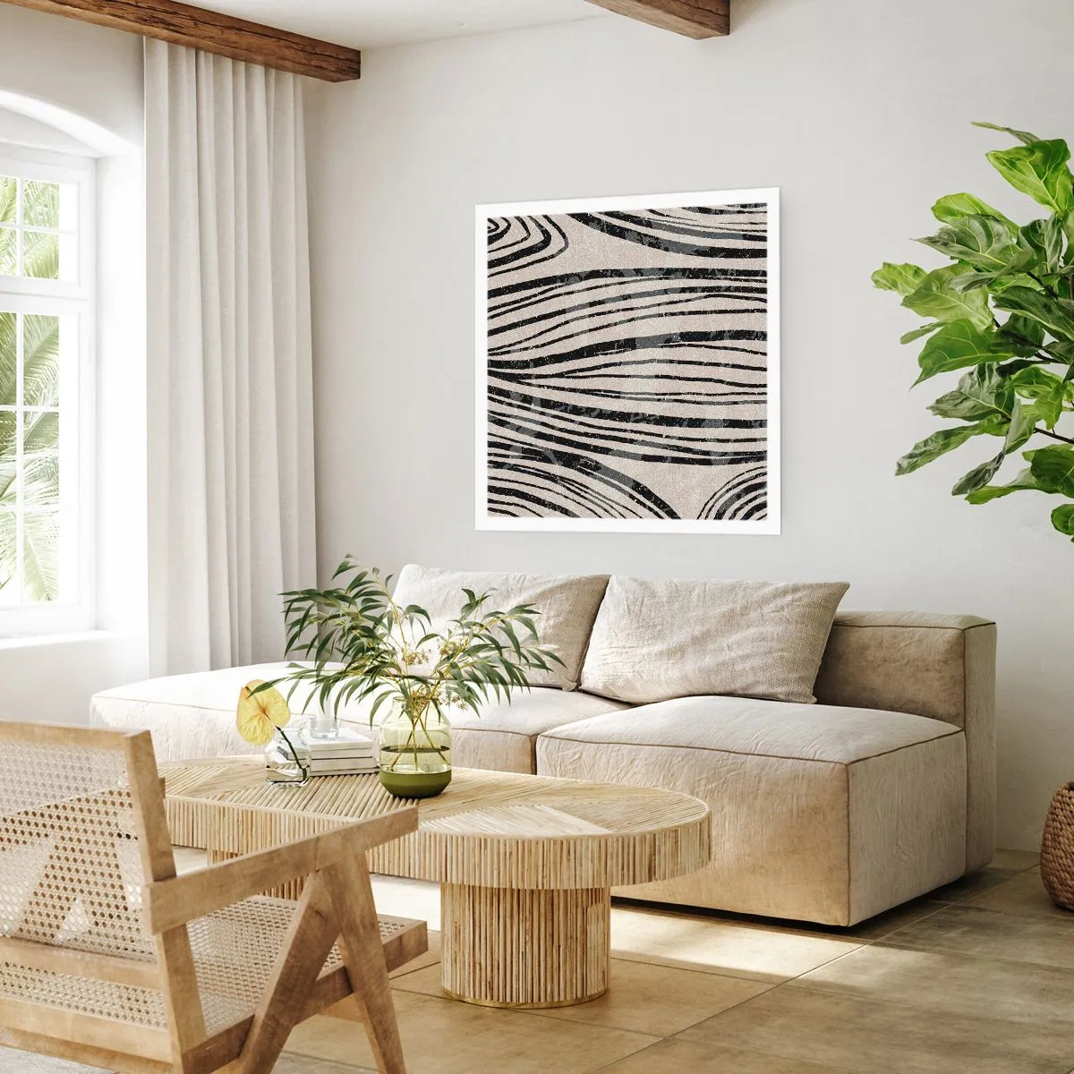 Affiche - Poster - Ligne de marécage - 30x30 cm