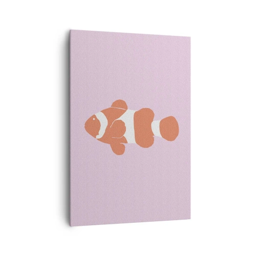 Impression sur toile - Image sur toile - En corail sur le visage et la queue - 70x100 cm