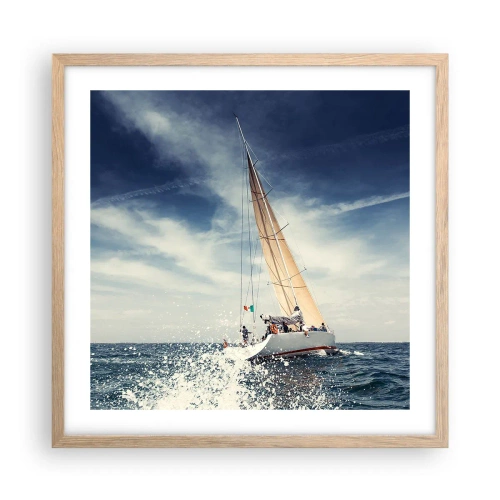 Affiche dans un chêne clair - Poster - Ils ne nous rattraperont pas ! - 50x50 cm