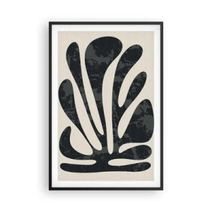 Affiche dans un cadre noir - Poster - Abstraction à plusieurs doigts - 61x91 cm