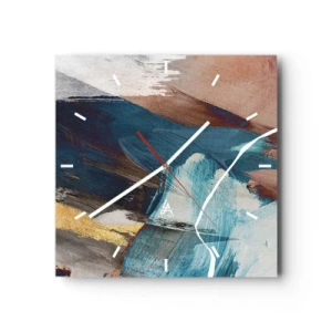 Horloge murale - Pendule murale - Avec panache et énergie - 40x40 cm