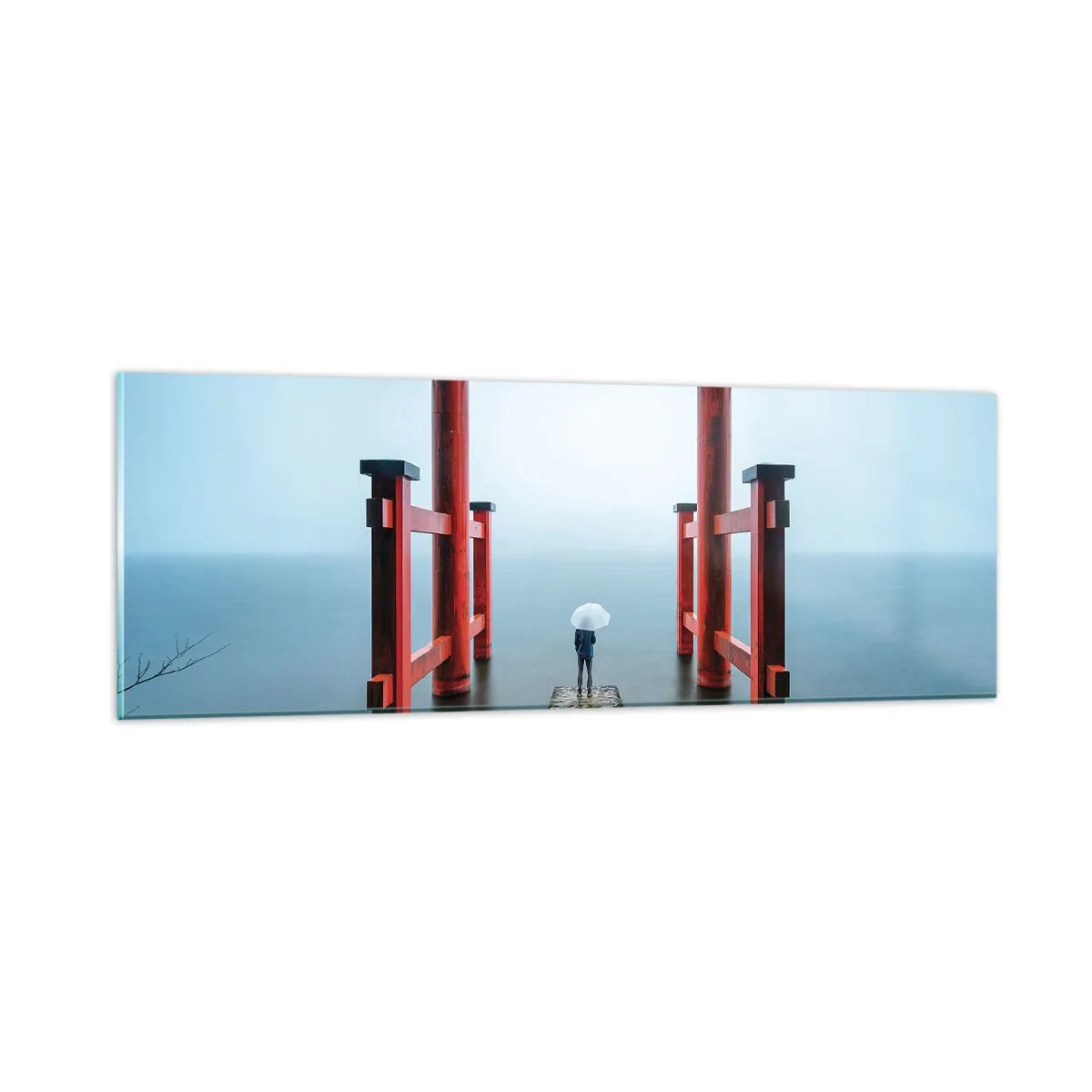 Impression sur verre - Image sur verre - Rêverie japonnaise - 90x30 cm