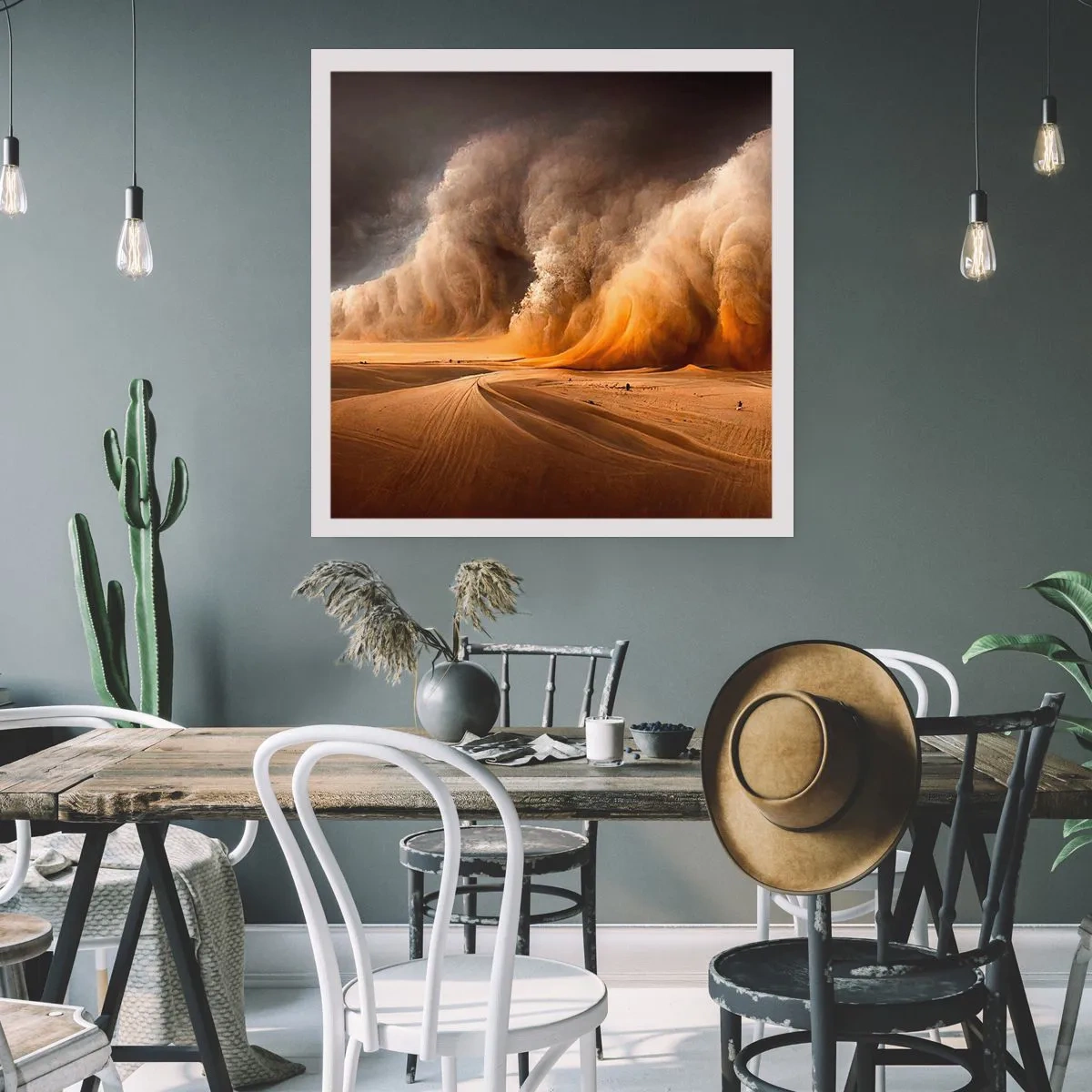 Affiche - Poster - La colère du désert - 30x30 cm